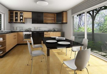 Phong cách thiết kế phòng bếp mở cho nhà thông thoáng