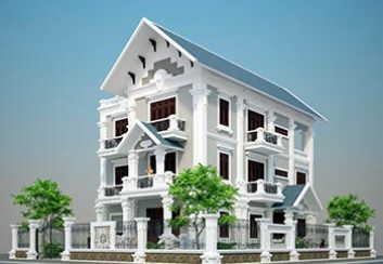 Thiết kế biệt thự kiểu pháp trên đất 1180m2
