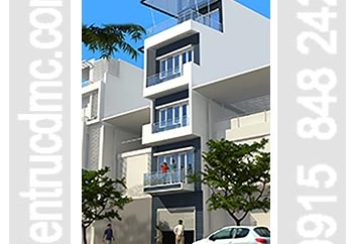 Thiết kế nhà phố 5 tầng phong cách hiện đại