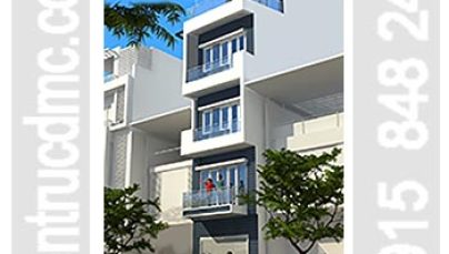 Thiết kế nhà phố 5 tầng mặt tiền hẹp 3,62m