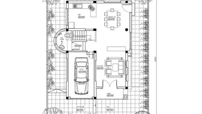 Thiết kế biệt thự hiện đại trên đất 165m2