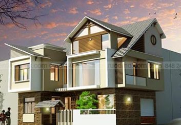 Thiết kế Nhà lô phố 2 mặt tiền 3 tầng