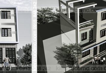 Thiết kế nhà phố 3 tầng hiện đại đẹp phong cách