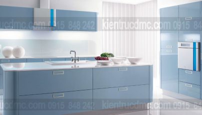Tư vấn thiết kế nội thất phòng bếp xanh trang nhã