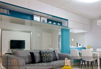 Thiết kế nội thất thông minh gắn kết phòng ăn với phòng khách