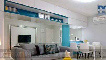 Thiết kế nội thất thông minh gắn kết phòng ăn với phòng khách