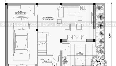 Thiết kế Biệt thự phố 4 tầng phong cách hiện đại