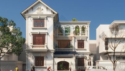 Thiết kế biệt thự 3 tầng phong cách cổ điển
