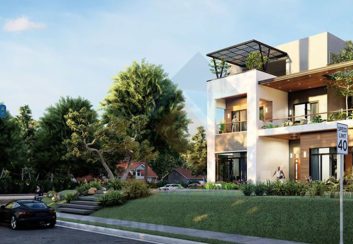 Thiết kế biệt thự phố 3 tầng phong cách hiện đại