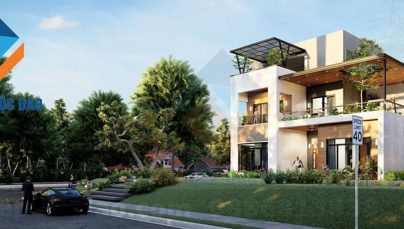 Thiết kế biệt thự phố 3 tầng phong cách hiện đại