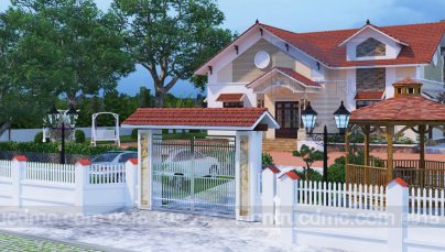 Thiết kế cải tạo biệt thự nhà vườn 1 tầng trên diện tích 150m2