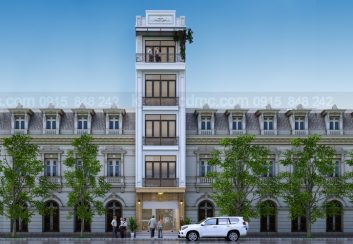 Thiết kế cải tạo nhà phố 5 tầng phong cách cổ điển