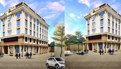 Thiết kế khách sạn 5 tầng trên diện tích 513m2 phong cách hiện đại 