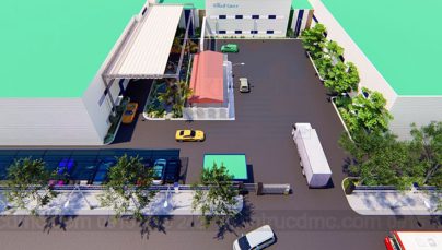 Thiết kế nội thất ngoại thất và tiểu cảnh sân vườn nhà máy sản xuất Tập đoàn Tonmat