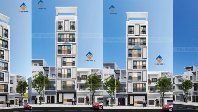 Thiết kế nhà ở kết hợp kinh doanh 7 tầng trên diện tích 85m2
