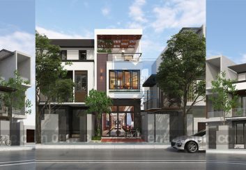 Thiết kế nhà phố 3 tầng diện tích 105m2