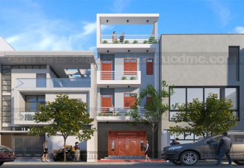 Thiết kế nhà phố 3,5 tầng diện tích 140m2