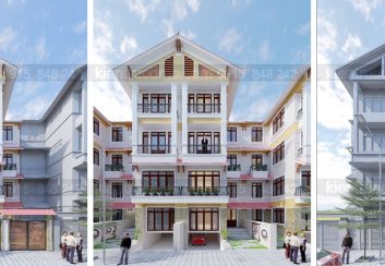 Thiết kế nhà phố 5,5 tầng diện tích 120m2