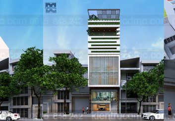 Thiết kế nhà phố 7 tầng kết hợp văn phòng làm việc trên đất 94,5m2