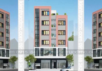 Thiết kế nhà phố kết hợp kinh doanh 6,5 tầng diện tích 67,5m2