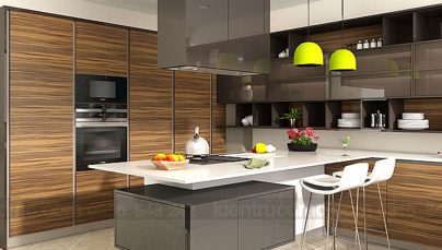 Tư vấn thiết kế nội thất cho phòng bếp nhỏ bằng chất liệu gỗ đẹp