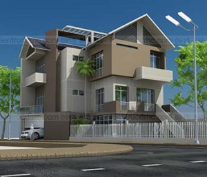 Thiết kế nhà đẹp, thiết kế biệt thự mini