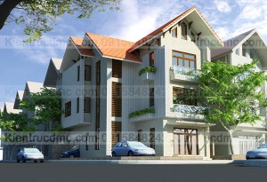 Thiết kế biệt thự hiện đại 3 tầng Bắc Ninh