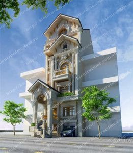 Thiết kế biệt thự phố phong cách cổ điển
