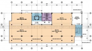Mặt bằng tầng 2 - Thiết kế trung tâm thương mại Minh Ngọc