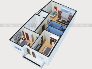 Thiết kế nội thất chung cư mini 8 tầng phương liên đống đa hà nội