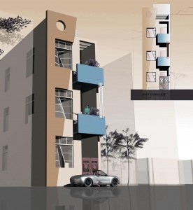 Mẫu thiết kế nhà phố, nhà lô một mặt tiền phong cách hiện đại