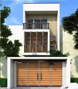 Mẫu thiết kế nhà phố, nhà lô một mặt tiền phong cách hiện đại