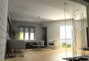 Thiết kế nội thất phòng khách thông thoáng hài hòa