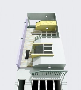 Mẫu thiết kế nhà phố, nhà lô một mặt tiền phong cách hiện đại