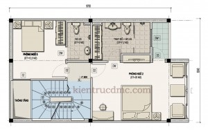 Thiết kế nhà đẹp, thiết kế nhà phố 4 tầng mặt tiền 6m