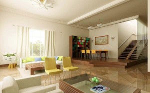 Tư vấn thiết kế màu sắc phòng khách mùa hè