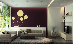 Thiết kế nội thất biệt thự mini trên đất hình thang