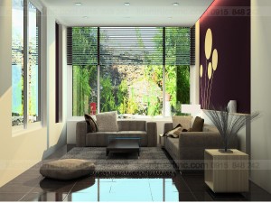 Thiết kế nội thất biệt thự mini trên đất hình thang