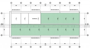 Mặt bằng tầng mái - Thietes kế trung tâm thương mại Minh Ngọc