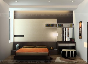 Thiết kế nội thất biệt thự mini trên đất hình thang