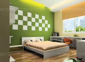 Thiết kế nội thất biệt thự mini trên đất hình thang