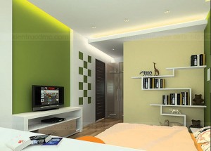 Thiết kế nội thất biệt thự mini trên đất hình thang