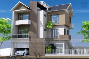 Thiết kế nhà đẹp, thiết kế biệt thự mini