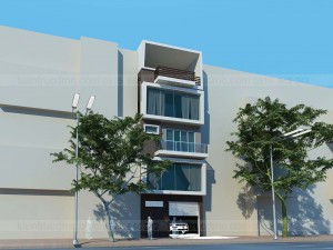 Thiết kế nhà phố 4,5 tầng mặt tiền 6m