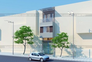 Thiết kế Nhà phố 60m2 mặt tiền 3.5m