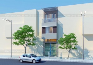 Thiết kế Nhà phố 60m2 mặt tiền 3.5m