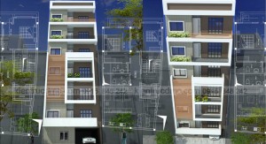 Thiết kế chung cư mini 8 tầng