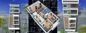 Thiết kế chung cư mini 8 tầng