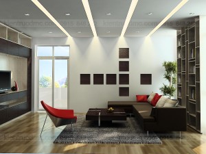 Thiết kế nội thất biệt thự mini trên đất hình thang