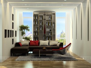 Thiết kế nội thất biệt thự mini trên đất hình thang